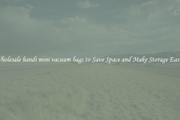 Wholesale handi mini vacuum bags to Save Space and Make Storage Easier