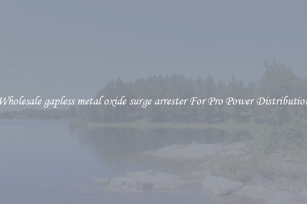Wholesale gapless metal oxide surge arrester For Pro Power Distribution