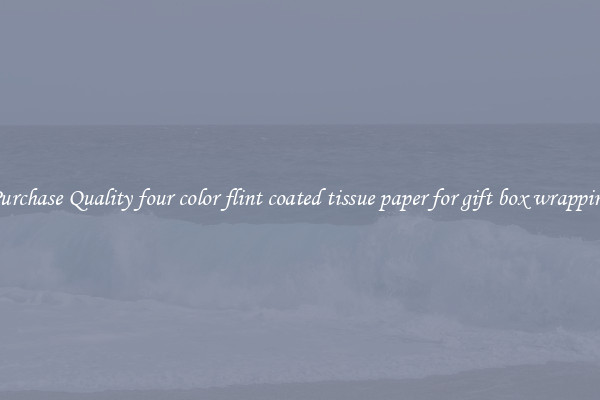 Purchase Quality four color flint coated tissue paper for gift box wrapping