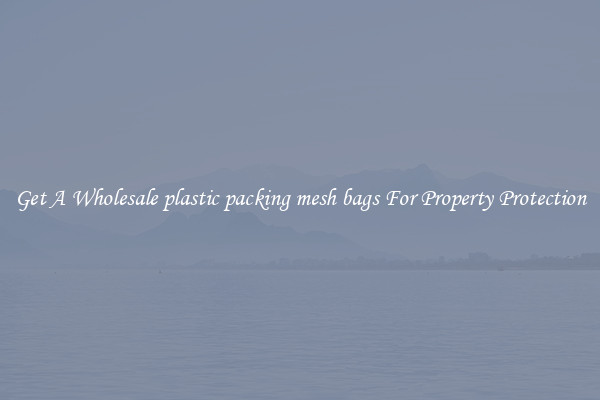 Get A Wholesale plastic packing mesh bags For Property Protection