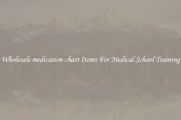 Wholesale medication chart Items For Medical School Training