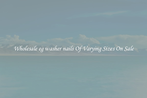 Wholesale eg washer nails Of Varying Sizes On Sale