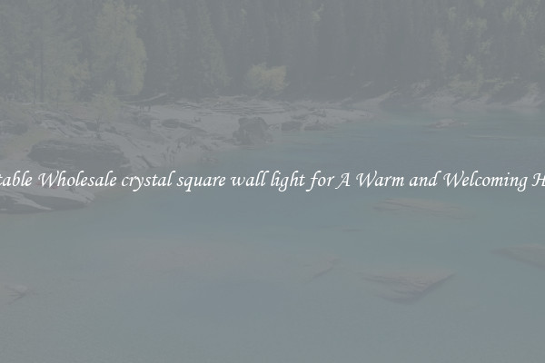 Notable Wholesale crystal square wall light for A Warm and Welcoming Home