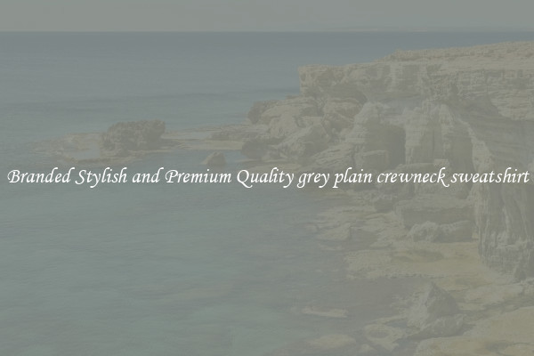 Branded Stylish and Premium Quality grey plain crewneck sweatshirt