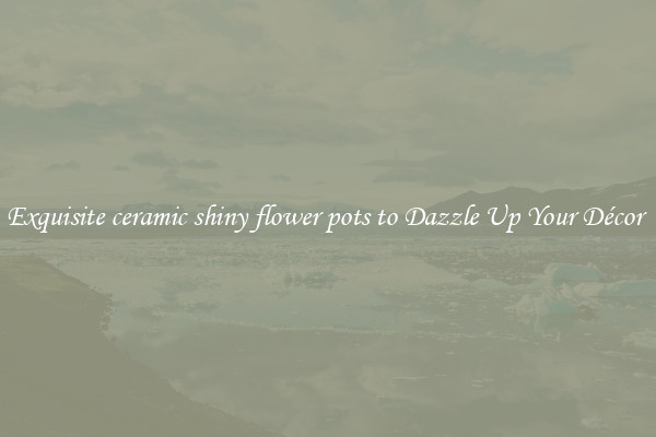 Exquisite ceramic shiny flower pots to Dazzle Up Your Décor 
