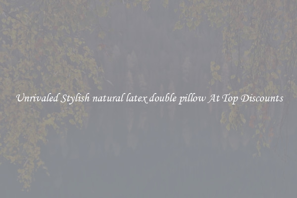 Unrivaled Stylish natural latex double pillow At Top Discounts