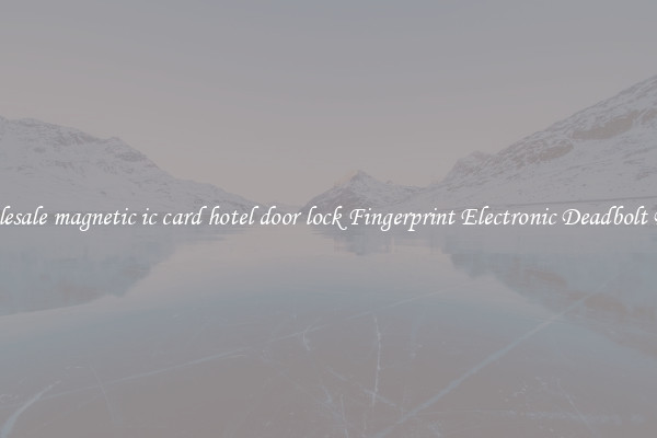 Wholesale magnetic ic card hotel door lock Fingerprint Electronic Deadbolt Door 