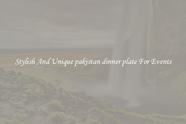 Stylish And Unique pakistan dinner plate For Events