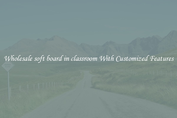 Wholesale soft board in classroom With Customized Features