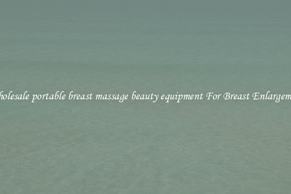 Wholesale portable breast massage beauty equipment For Breast Enlargement