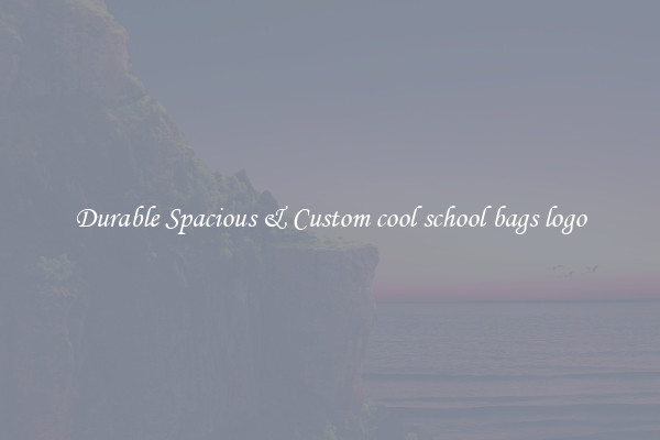 Durable Spacious & Custom cool school bags logo